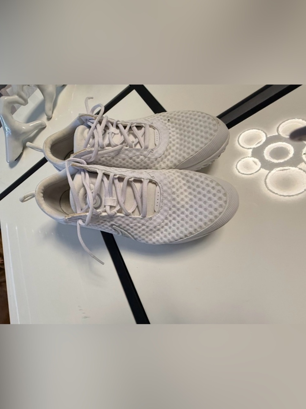 NikeCourt Zoom Pro White Silver - Women's 10.5 / Men's 9 - DH0990-101 - Picture 5 of 12